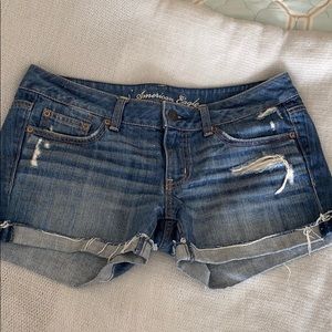 American Eagle distressed cuffed shorts